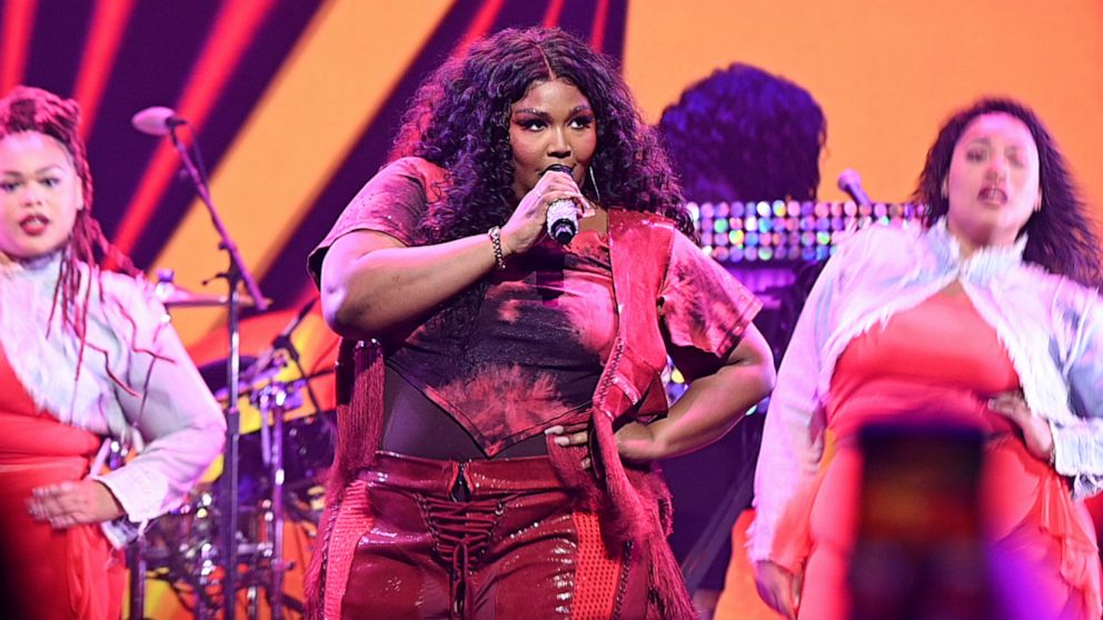 PHOTO: Lizzo performs onstage during the YouTube Brandcast 2022 at Imperial Theatre on May 17, 2022 in New York City.