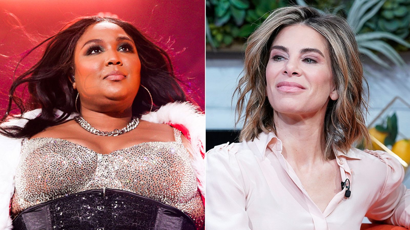 PHOTO: Lizzo performs onstage during 102.7 KIIS FM's Jingle Ball 2019, Dec. 6, 2019, in Los Angeles. Jillian Michaels visits BuzzFeed's "AM To DM," Jan. 8, 2020, in New York.