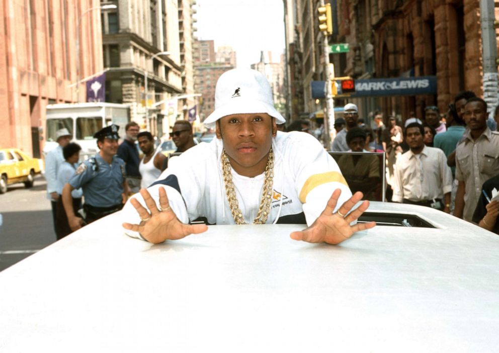 PHOTO: LL Cool J pokes out of the sunroof of a Limousine in circa 1988 in New York.
