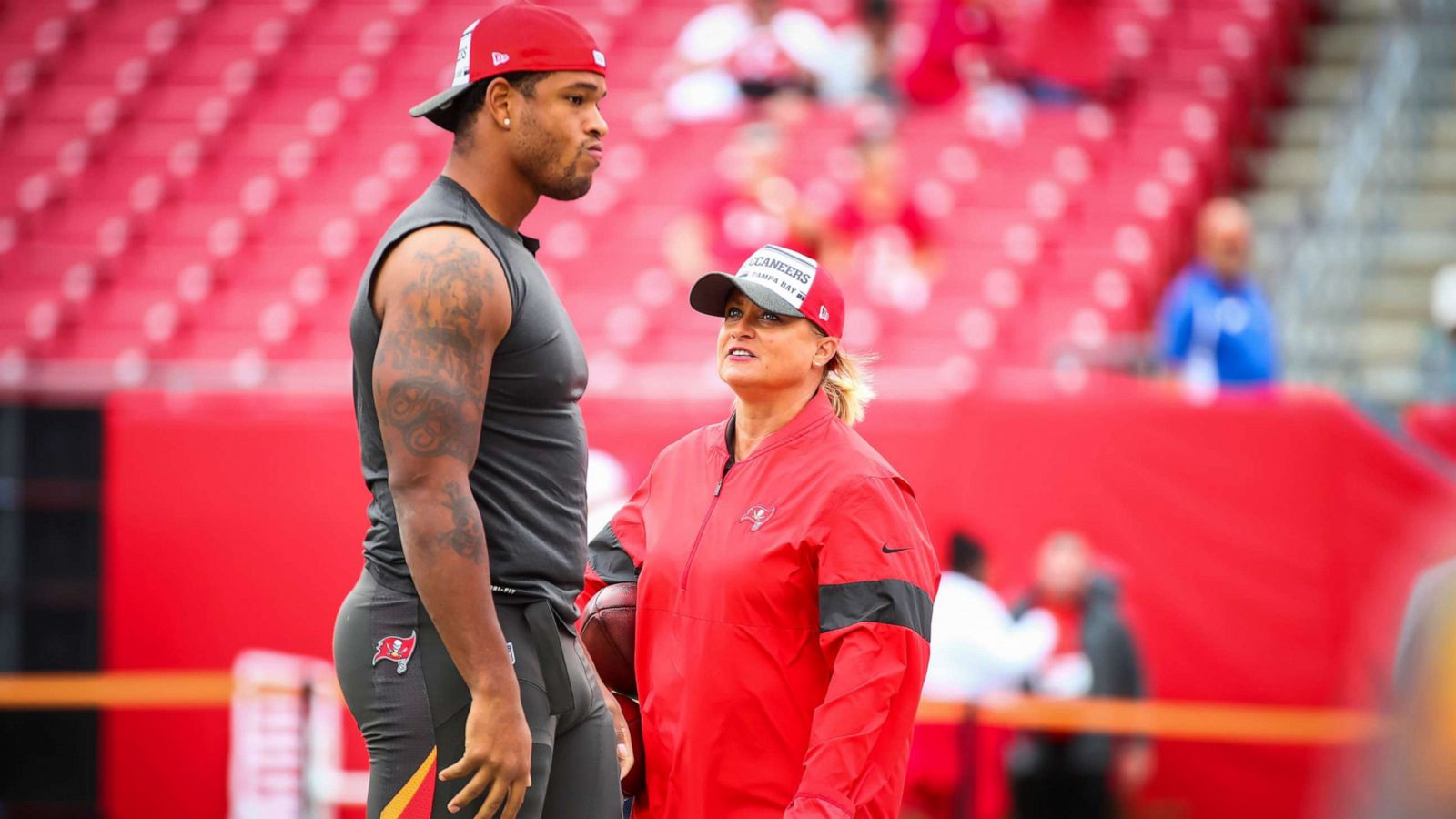 Tampa Bay Buccaneers' female coaches speak out about making history at  Super Bowl - Good Morning America