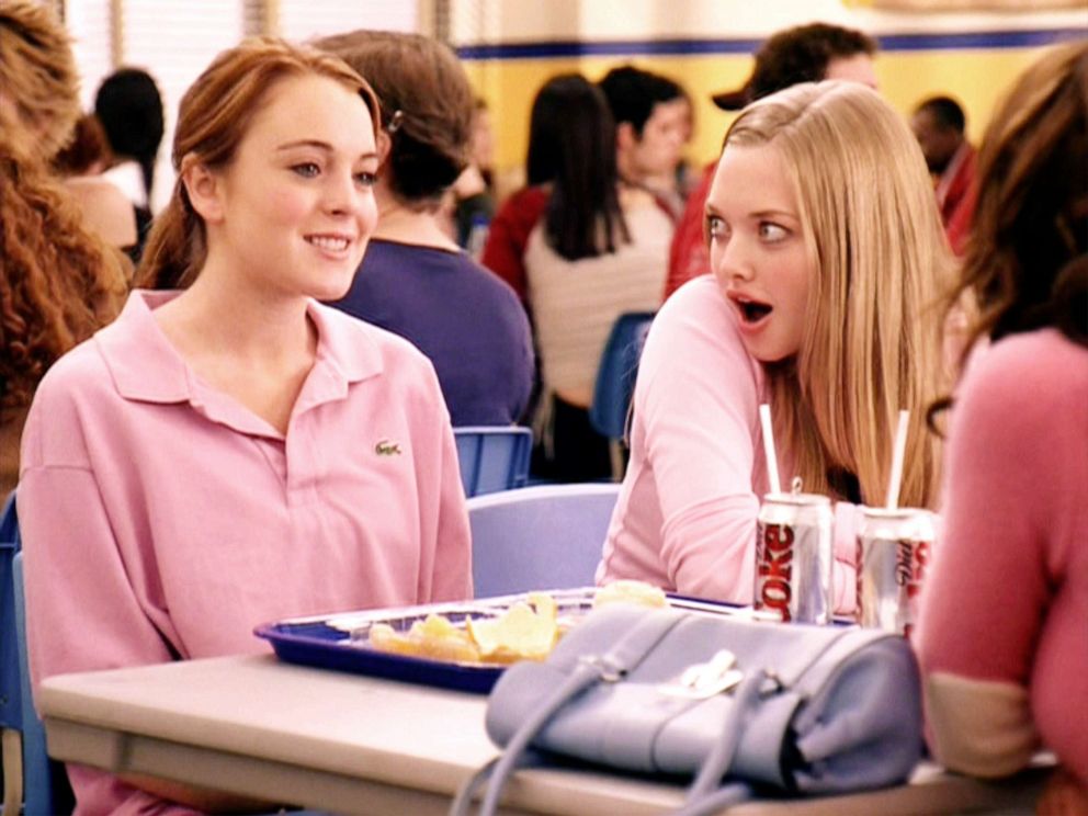 PHOTO: A scene from "Mean Girls" starring Lindsay Lohan as Cady Heron and Amanda Seyfried as Karen Smith.