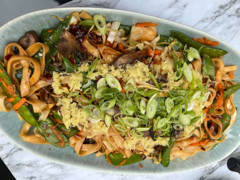 PHOTO: A plate of homemade lo mein.