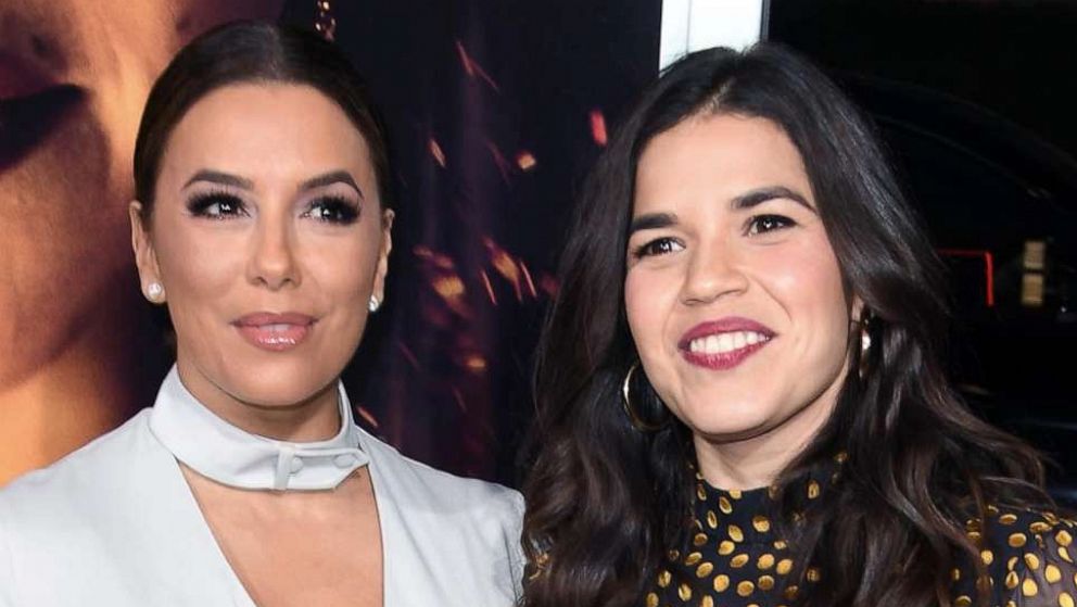 PHOTO: Actresses Eva Longoria and America Ferrera attend a premiere in Los Angeles, Calif., Jan. 30, 2019.