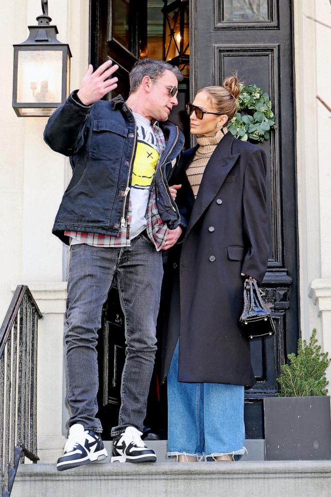 PHOTO: Ben Affleck and Jennifer Lopez are seen out and about on Mar. 30, 2024 in New York, New York.