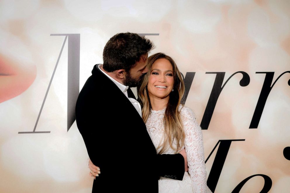 PHOTO: Ben Affleck and Jennifer Lopez attend the Los Angeles special screening of "Marry Me" on Feb. 8, 2022 in Los Angeles.