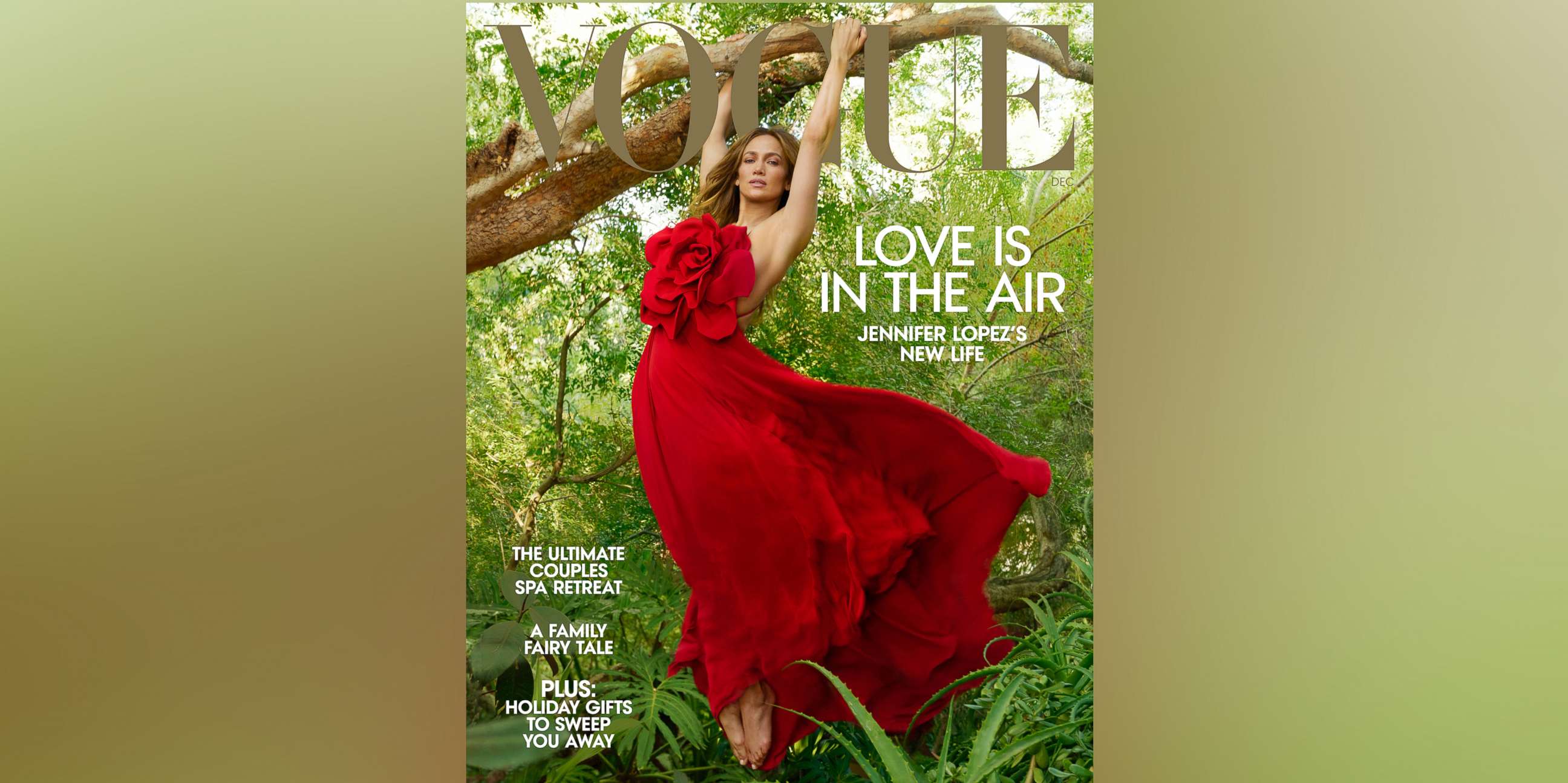PHOTO: Jennifer Lopez is pictured on the cover of Vogue for the magazine's December 2022 issue.