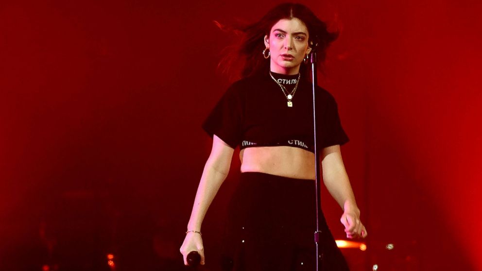 PHOTO: Lorde performs onstage during the Disclosure show on day 2 of the 2016 Coachella Valley Music & Arts Festival Weekend, April 16, 2016, in Indio, California.