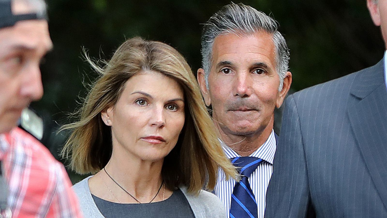 PHOTO: Lori Loughlin and her husband Mossimo Giannulli leave the Courthouse in Boston on Aug. 27, 2019.