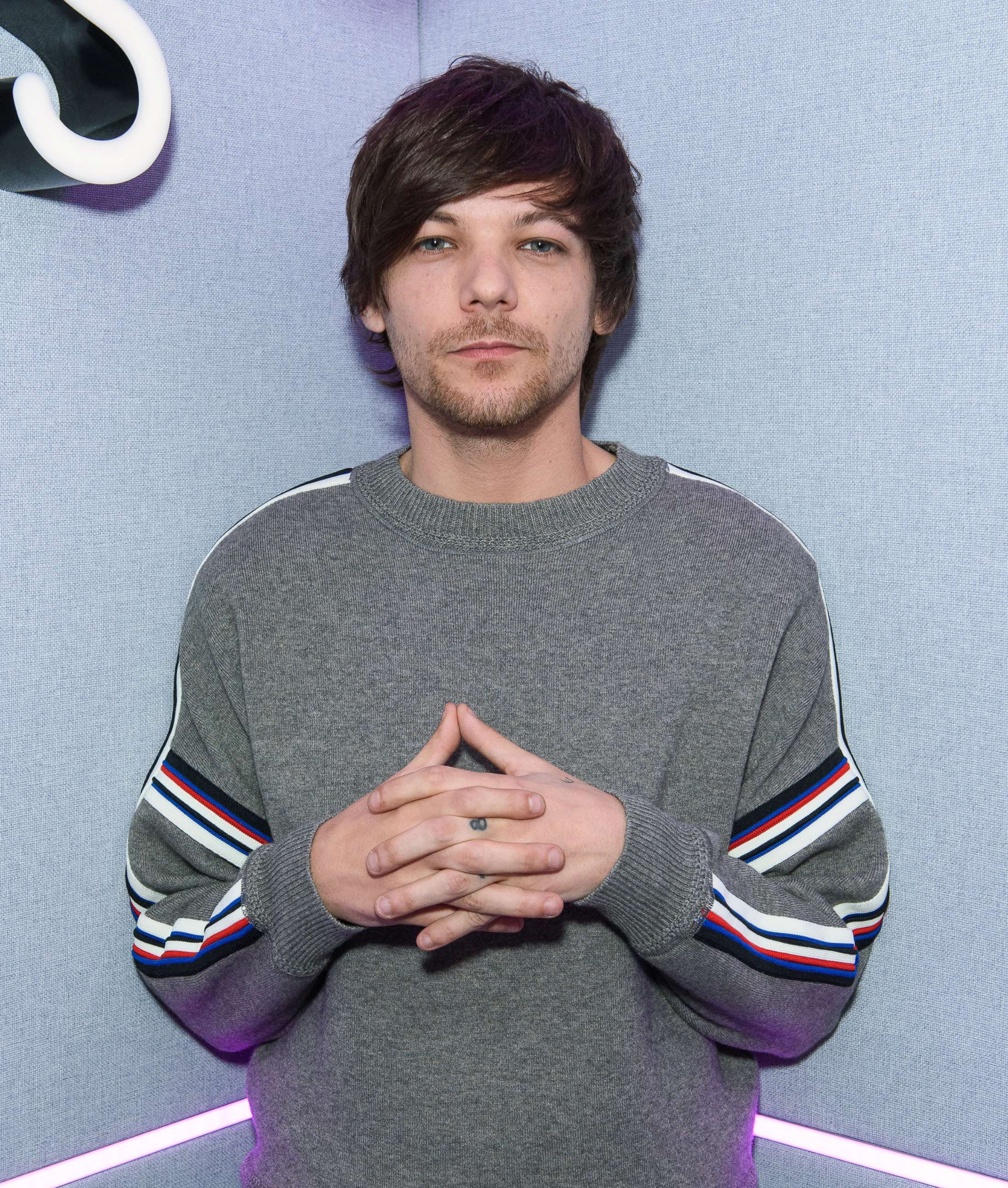 PHOTO: Louis Tomlinson visits at Kiss FM Studio's on March 7, 2019 in London.