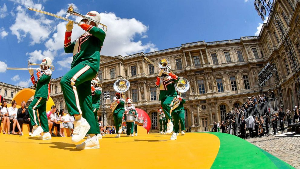 Louis Vuitton brings Florida marching band to the Louvre for Paris fashion  week
