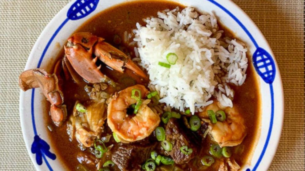 PHOTO: Louisiana Creole gumbo with white rice.