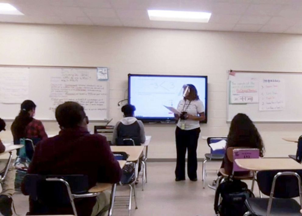 PHOTO: Charity Turpeau teaches middle school math in Lafayette, Louisiana.