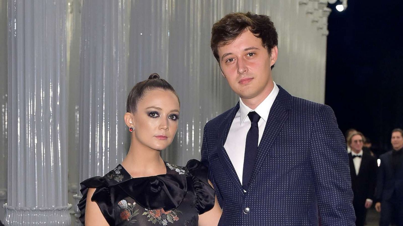 PHOTO: Actors Billie Lourd and Austen Rydell at LACMA on Nov. 3, 2018 in Los Angeles.