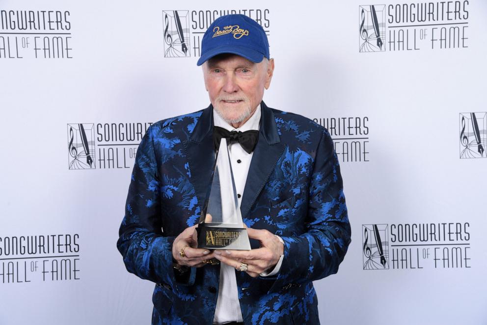 PHOTO: Mike Love of The Beach Boys attends the 2025 Songwriters Hall Of Fame Induction Ceremony at Marriott Marquis Times Square, June 12, 2025, in New York.