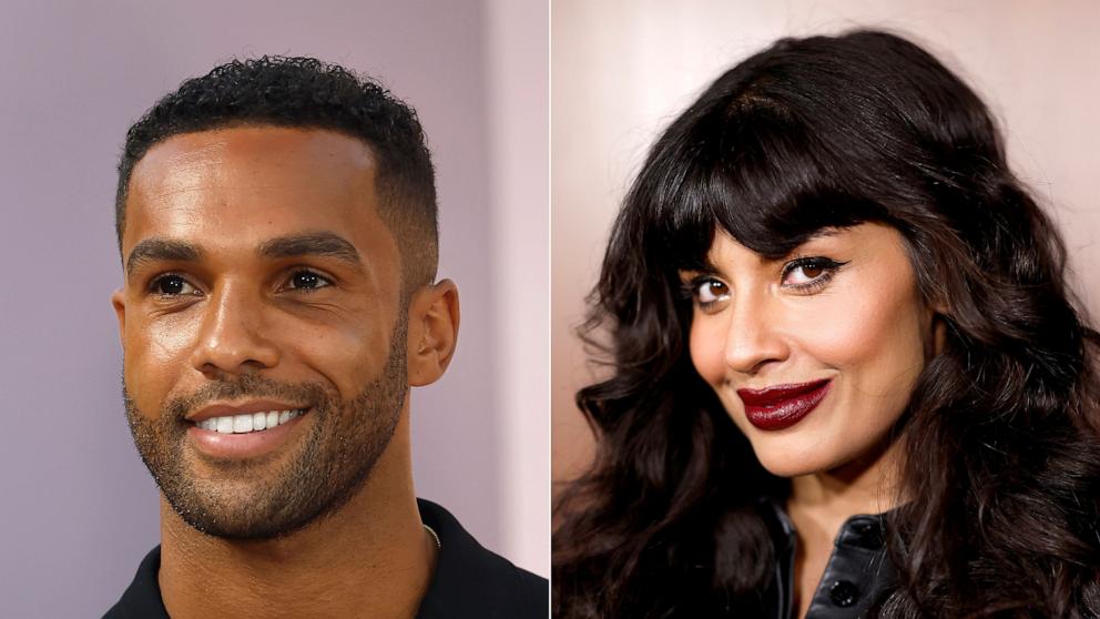 PHOTO: Lucien Laviscount attends an event on Aug. 14, 2024, in Los Angeles. | Jameela Jamil attends an event on March 7, 2024, in West Hollywood, Calif.