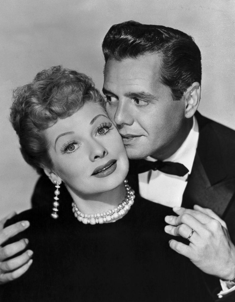 PHOTO: Lucille Ball and Desi Arnaz are pictured together, circa 1955.