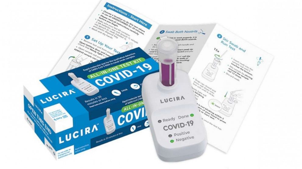 PHOTO: The Lucira Health molecular test was designed for home use to determine if a person is infected with COVID-19.