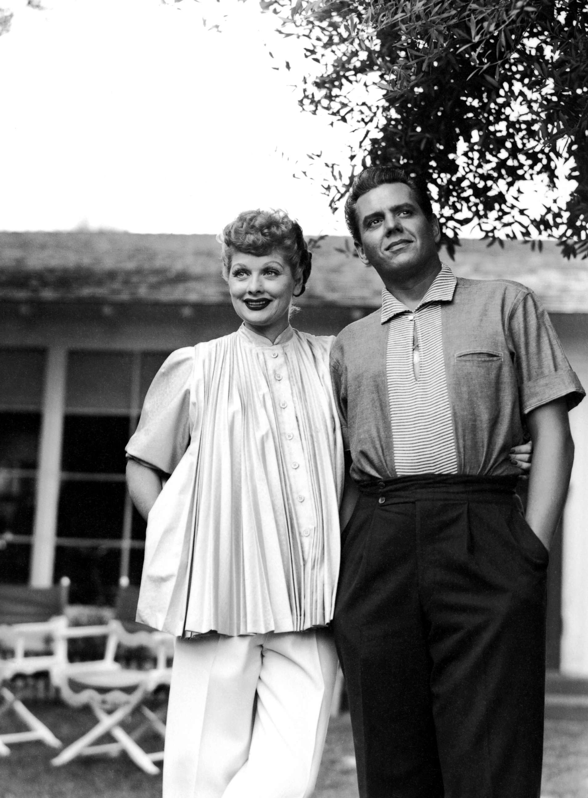 PHOTO: Lucille Ball is shown with her husband Desi Arnaz, circa. 1953.