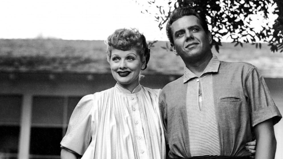PHOTO: Lucille Ball is shown with her husband Desi Arnaz, circa. 1953.