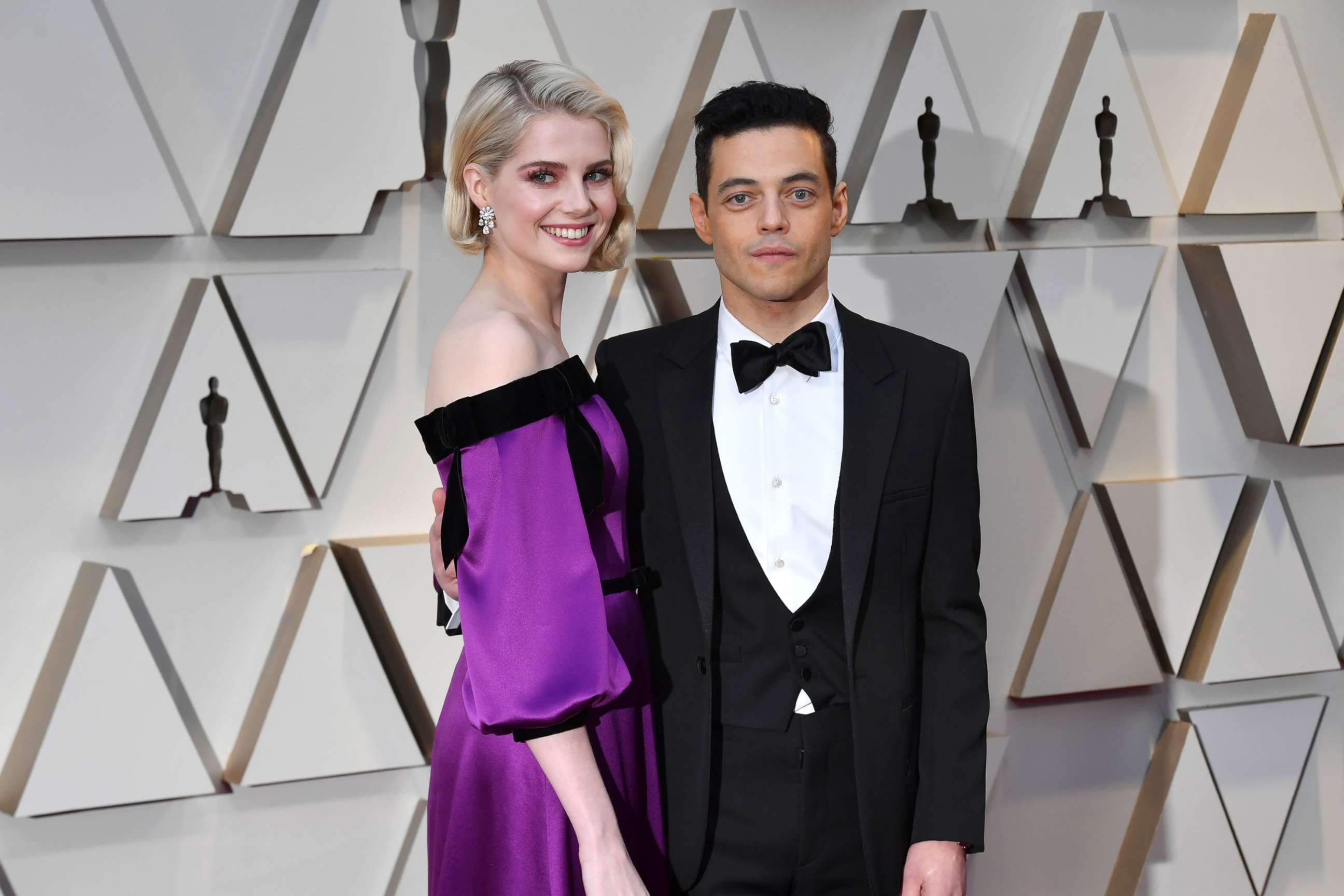 PHOTO: Lucy Boynton and Rami Malek attends the 91st Annual Academy Awards at Hollywood and Highland, Feb. 24, 2019, in Hollywood, Calif.