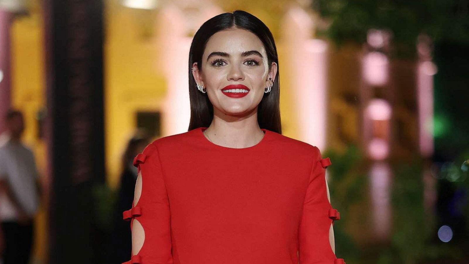 PHOTO: Lucy Hale attends the "Women in Cinema" red carpet during the Red Sea International Film Festival on Dec. 2, 2022 in Jeddah, Saudi Arabia.