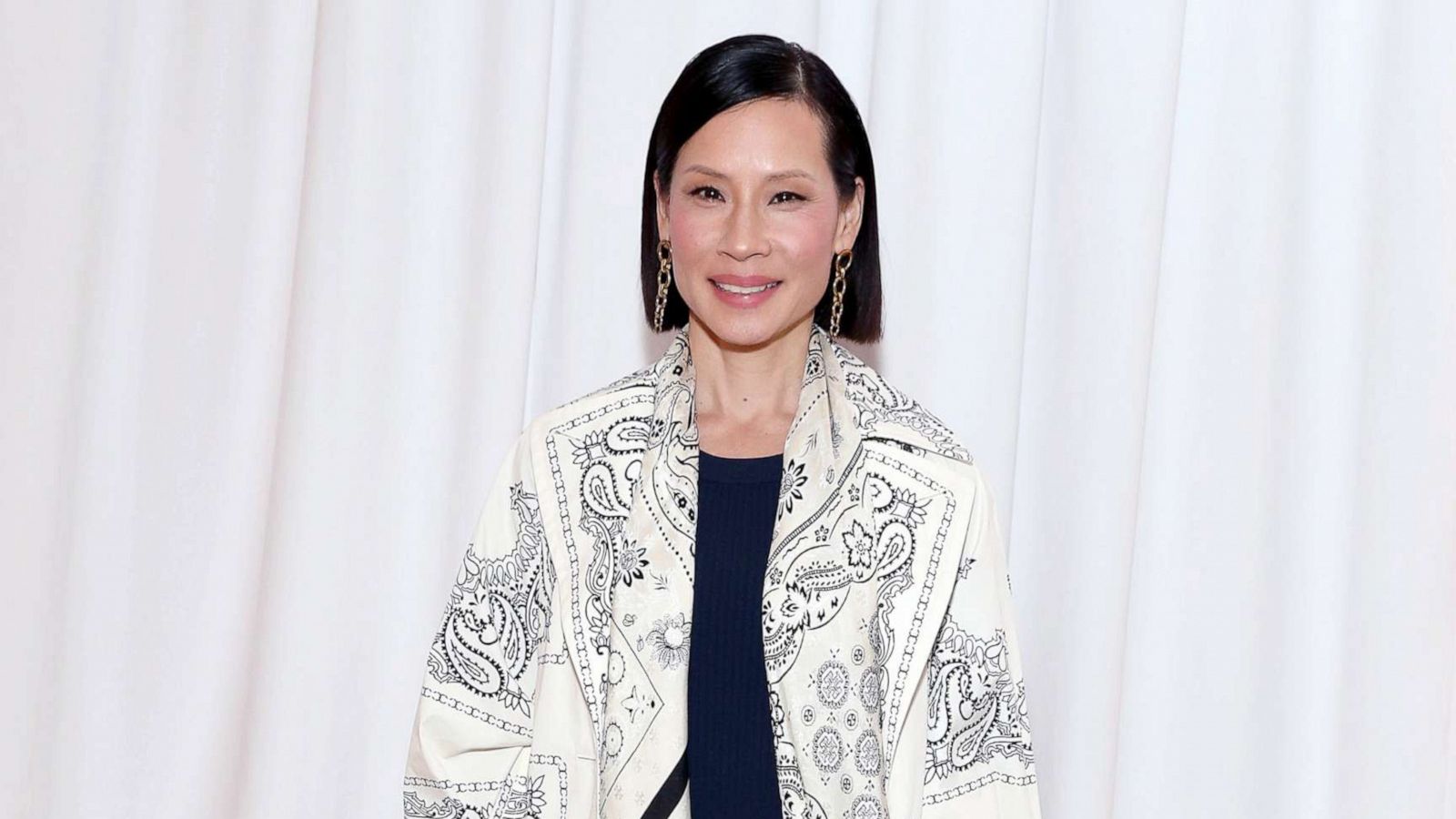 PHOTO: Lucy Liu at Sotheby's on Feb. 9, 2020 in New York City.