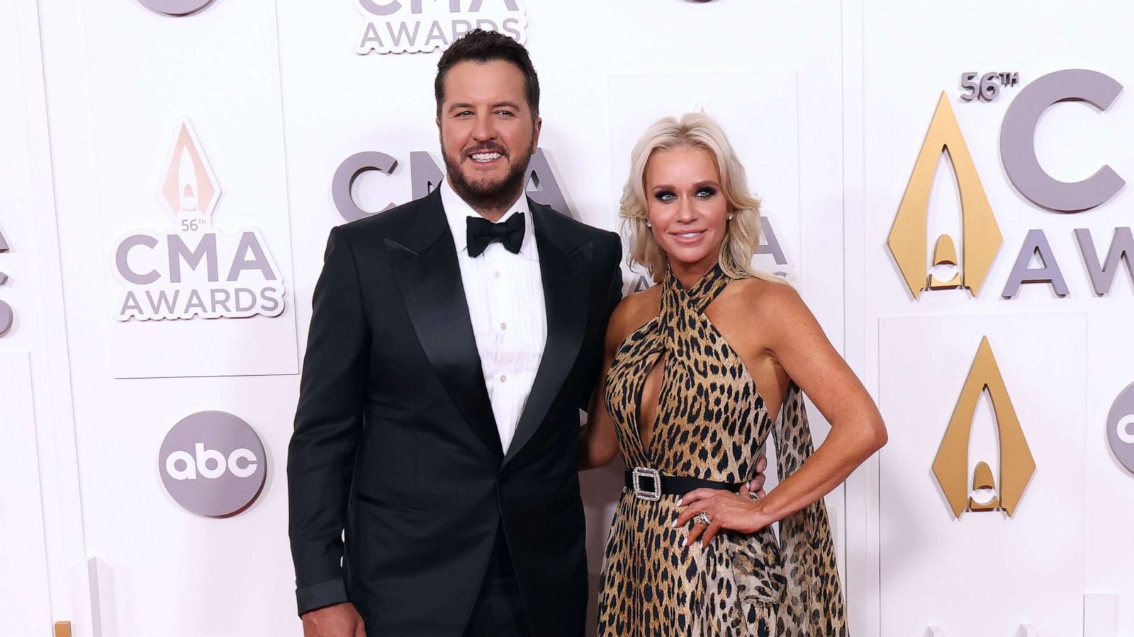 PHOTO: Luke Bryan and Caroline Boyer attend the 56th Annual CMA Awards at Bridgestone Arena, Nov. 9, 2022, in Nashville, Tenn.