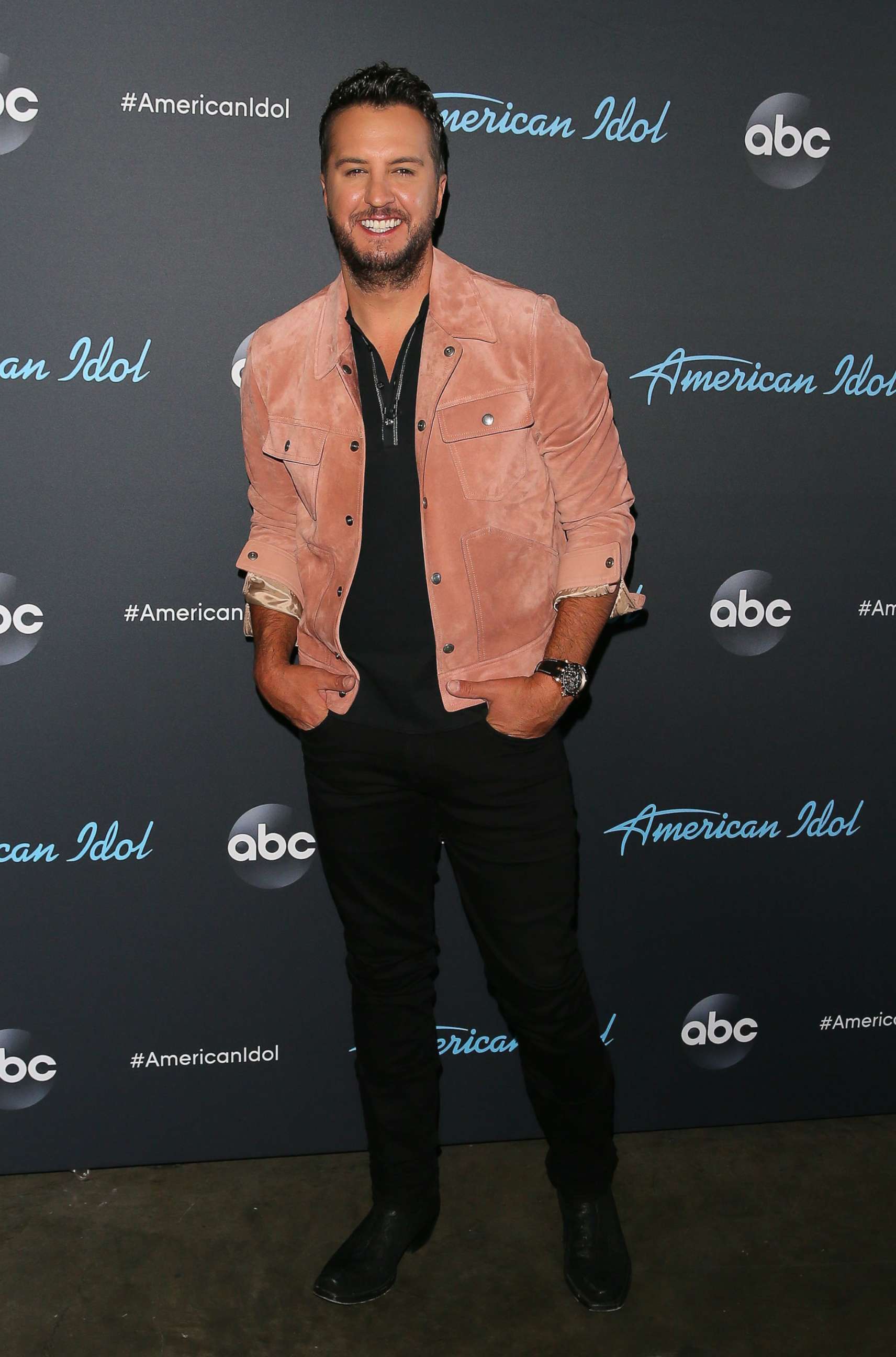 PHOTO: In this April 21, 2019, file photo, Luke Bryan attends the taping of ABC's 'American Idol' in Los Angeles.