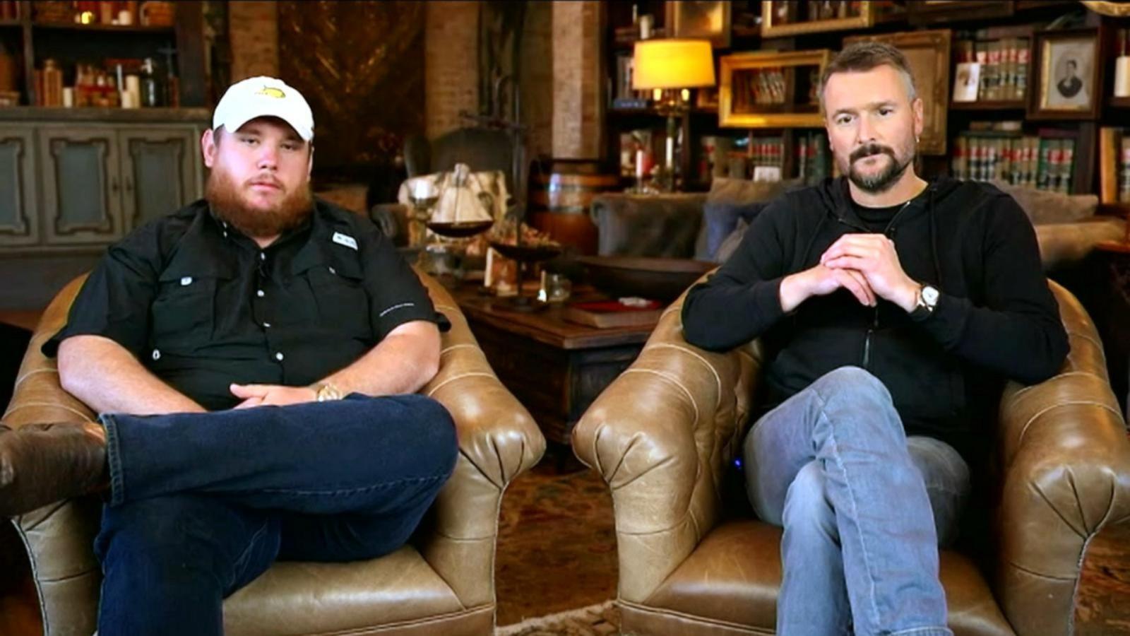 PHOTO: Luke Combs and Eric Church on Good Mornning America, Oct. 8, 2024.