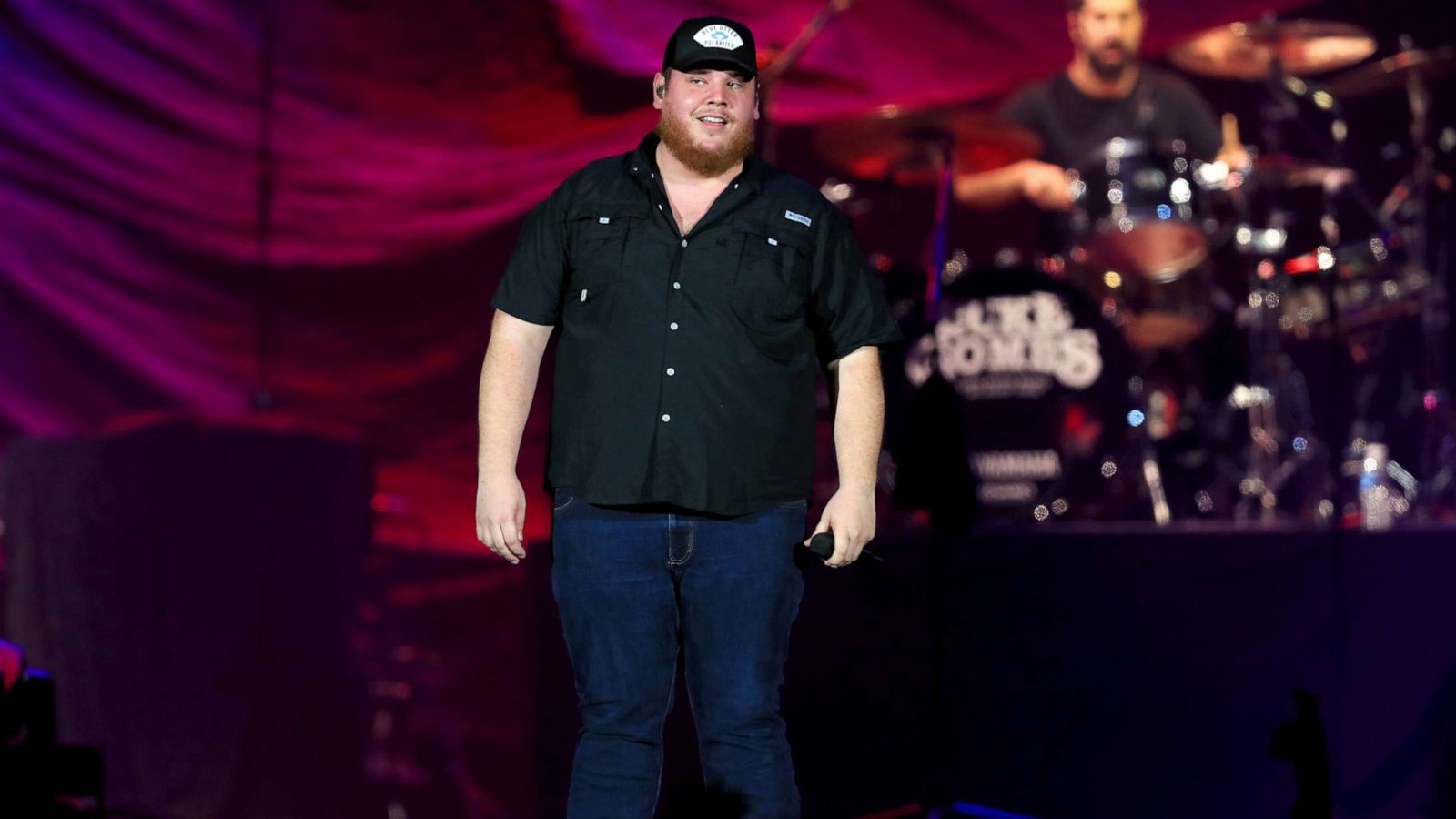 PHOTO: Luke Combs performs onstage during the ATLIVE Concert 2019 at Mercedes-Benz Stadium on Nov. 17, 2019 in Atlanta.