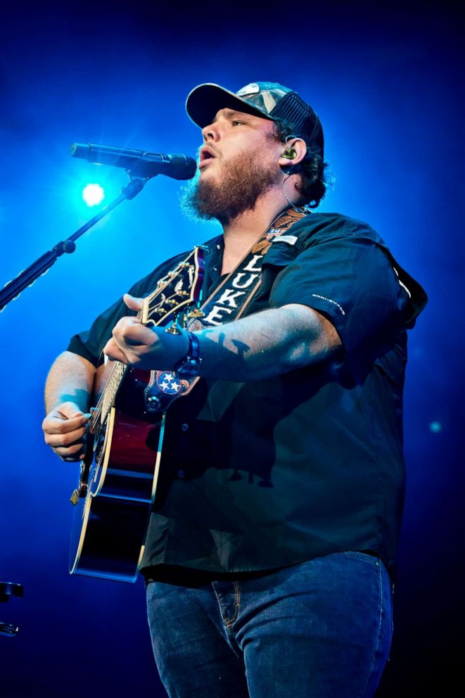 PHOTO: American singer Luke Combs performs live on stage during a concert at the Country To Country Festival on March 6, 2020, in Berlin.