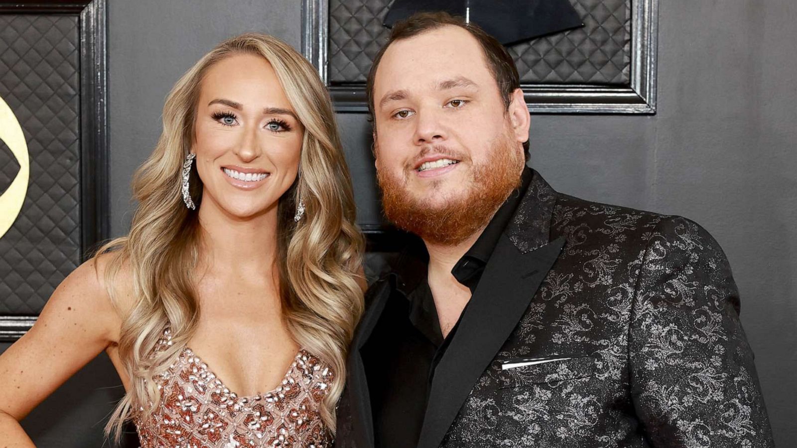 PHOTO: Nicole Hocking and Luke Combs attend the 65th GRAMMY Awards, Feb. 05, 2023 in Los Angeles.