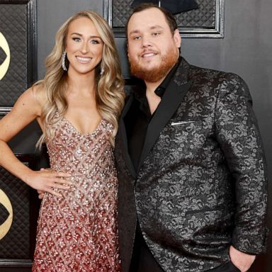 PHOTO: Nicole Hocking and Luke Combs attend the 65th GRAMMY Awards, Feb. 05, 2023 in Los Angeles.