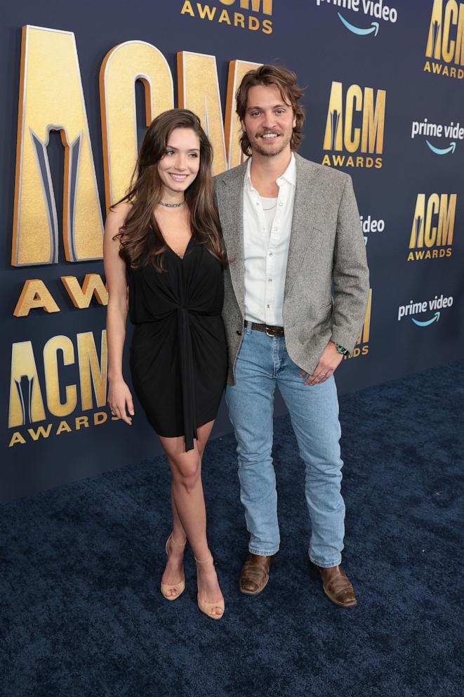 PHOTO: In this March 7, 2022, file photo, Luke Grimes and Bianca Rodrigues attend the 57th Academy of Country Music Awards in Las Vegas.