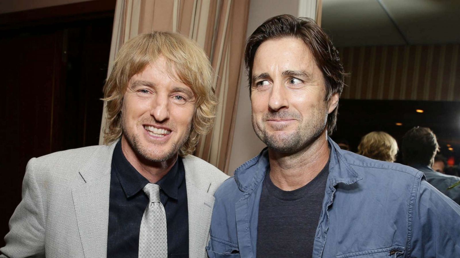 PHOTO: Owen Wilson and Luke Wilson pose for a photo at a film premiere after-party in Los Angeles, Aug. 19, 2015.