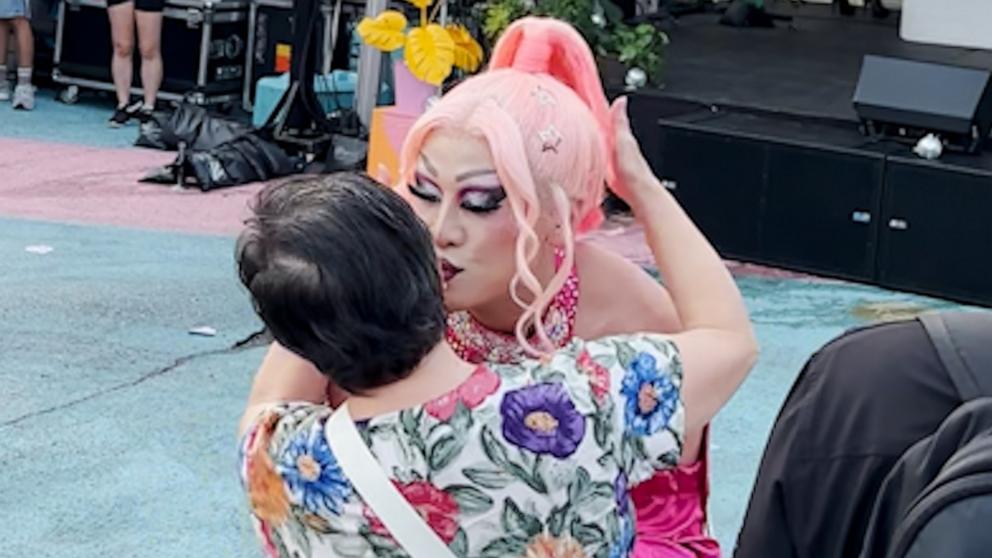 PHOTO: Drag performer, Lulu Lomein shared the story behind a viral video of grandma Anna seeing her for the first time.