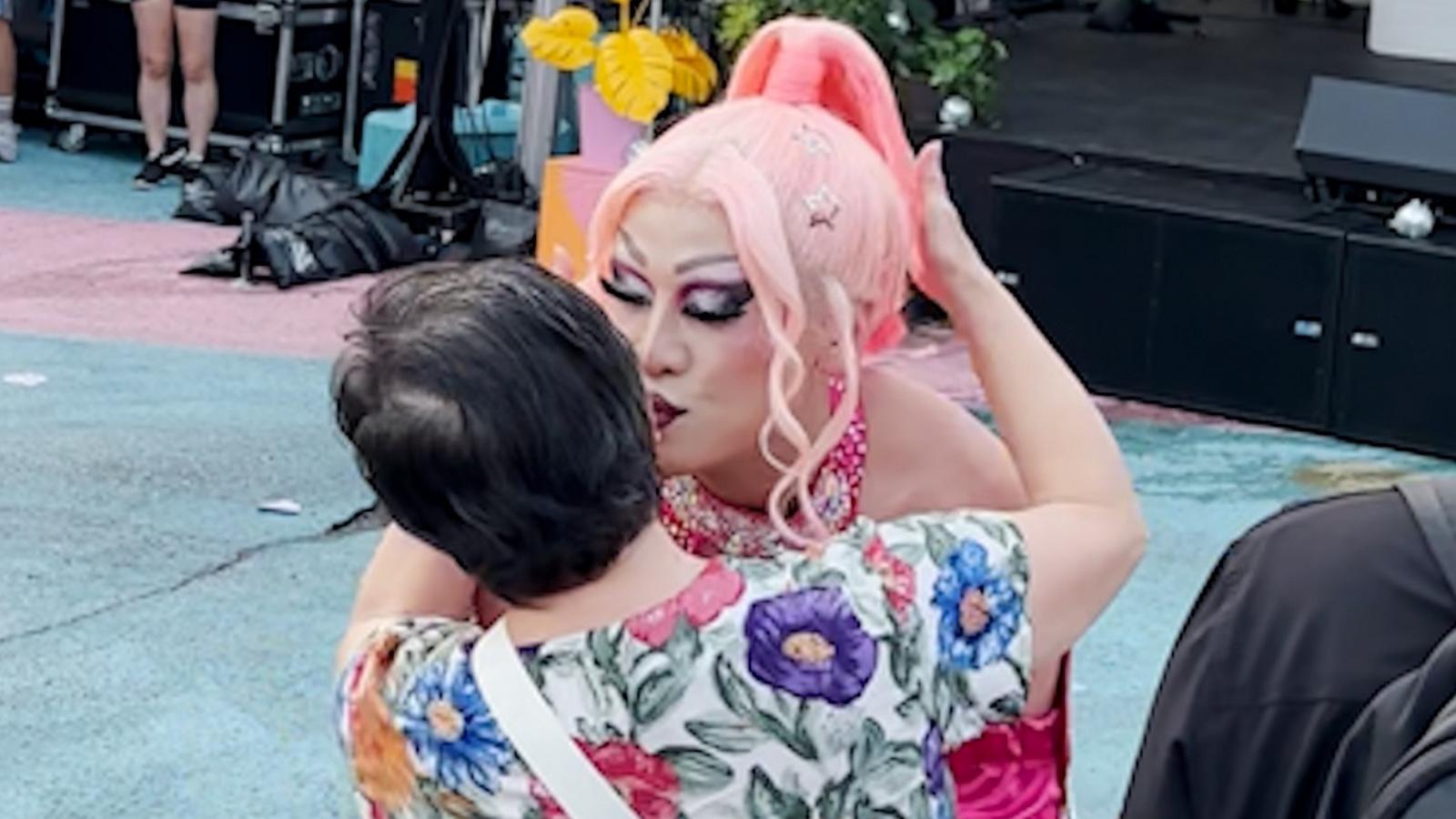 PHOTO: Drag performer, Lulu Lomein shared the story behind a viral video of grandma Anna seeing her for the first time.