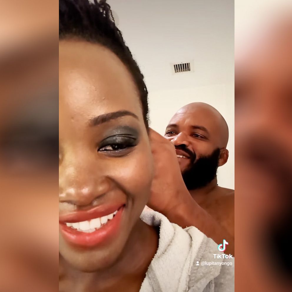 Lupita Nyong'o posts cute video of her boyfriend helping to take down her  hair - Good Morning America