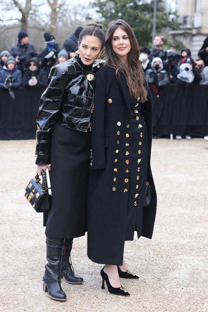 PHOTO: Lynda Carter and Jessica Altman attend the Schiaparelli Haute Couture Spring-Summer 2025 show as part of Paris Fashion Week on Jan. 27, 2025, in Paris.