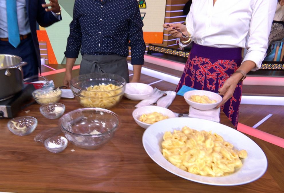 PHOTO: Chef Michael Symon's decadent stove top mac and cheese for "Good Morning America," Nov. 8, 2019.