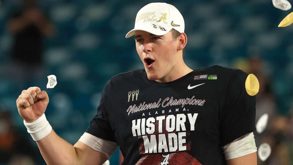 VIDEO: Univ. of Alabama quarterback on winning 2021 CFP National Championship title