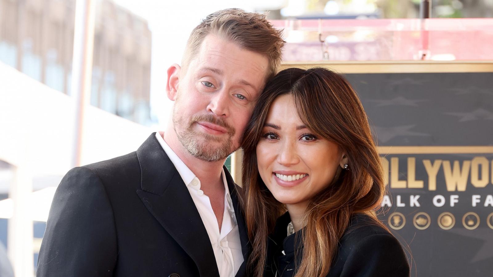 PHOTO: In this Dec. 1, 2023, file photo, Macaulay Culkin and Brenda Song attend the ceremony honoring Macaulay Culkin with a Star on the Hollywood Walk of Fame, in Hollywood, Calif.