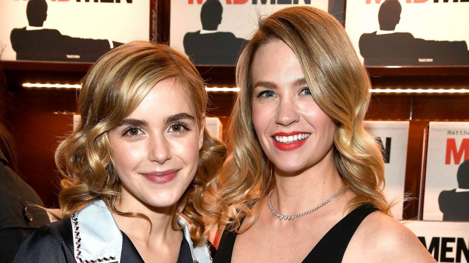 PHOTO: Kiernan Shipka and January Jones attend the launch for Matthew Weiner's Book "Mad Men," Feb. 23, 2017, in Beverly Hills, Calif.