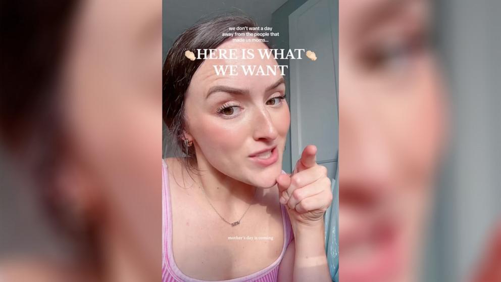 PHOTO: Madison Barbosa shared a TikTok video post about what moms really want for Mother’s Day.