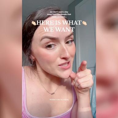 PHOTO: Madison Barbosa shared a TikTok video post about what moms really want for Mother’s Day.
