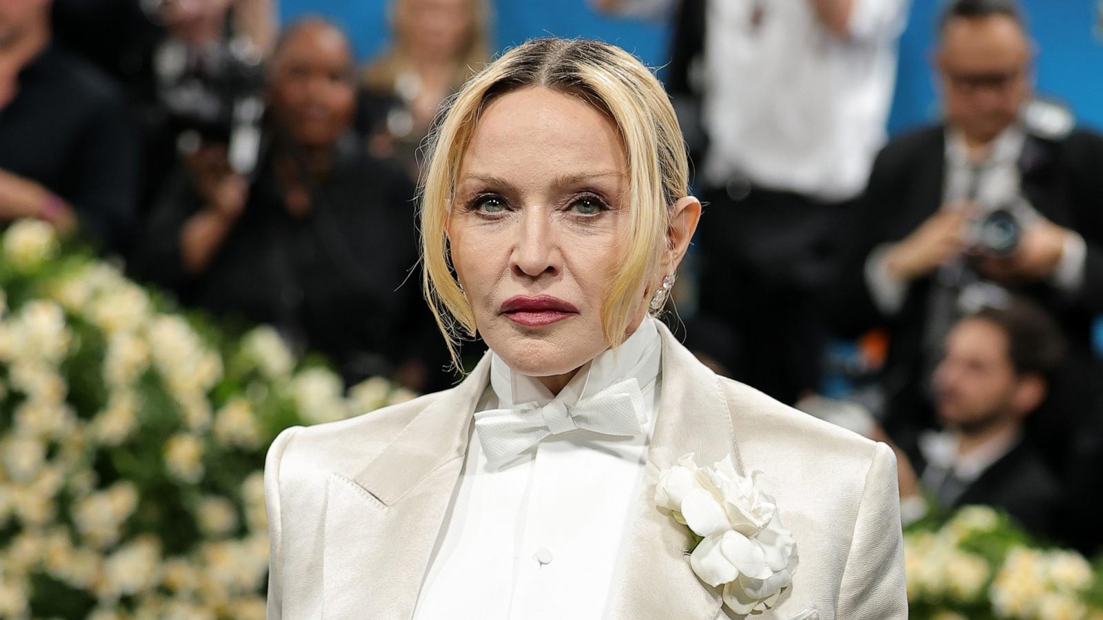 PHOTO: Madonna attends the 2025 Met Gala Celebrating "Superfine: Tailoring Black Style" at Metropolitan Museum of Art, May 5, 2025 in New York City.