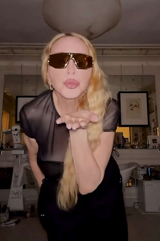 PHOTO: Madonna appears in this screengrab from a video she shared on Instagram to celebrate 40 years of her debut album.