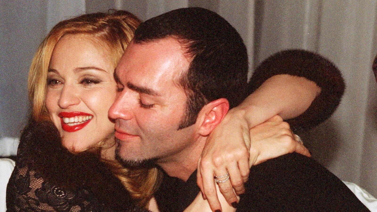 PHOTO: Madonna with her brother Christopher Ciccone at the Disney party following awards ceremony on Jan. 19, 1997.