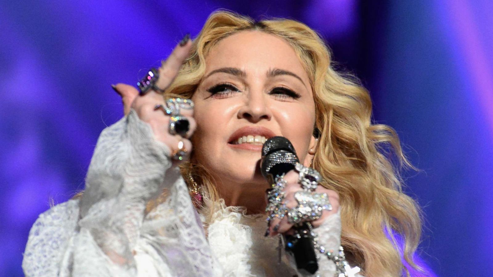 PHOTO: Madonna performs a tribute Prince onstage during the 2016 Billboard Music Awards at T-Mobile Arena, May 22, 2016, in Las Vegas, in this file photo.