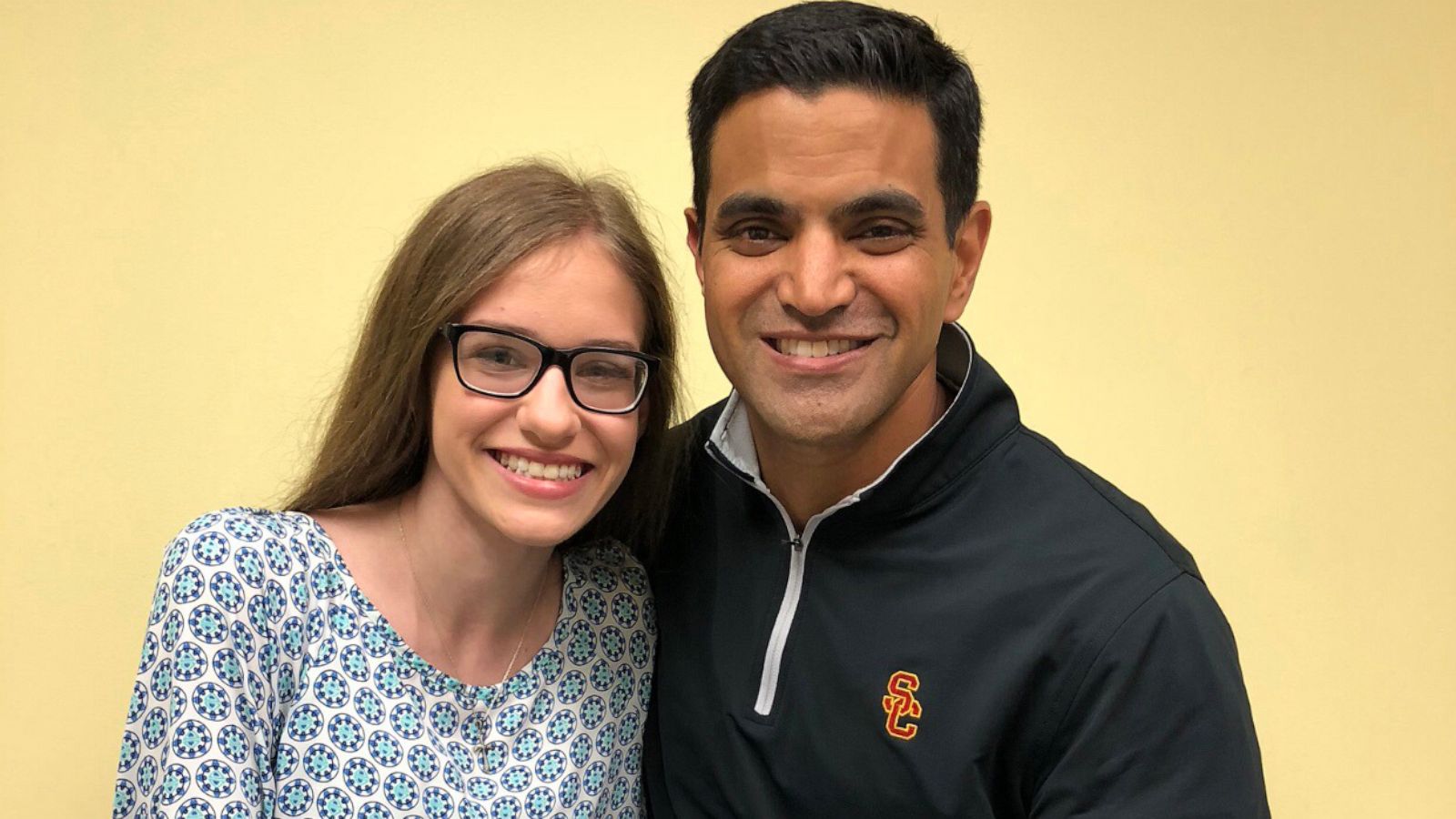 PHOTO: Maegan Johnson is seen here with her neurosurgeon Dr. Barunashish Brahma.